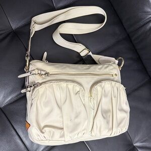 MZ Wallace Cream Crossbody/Shoulder Bag
